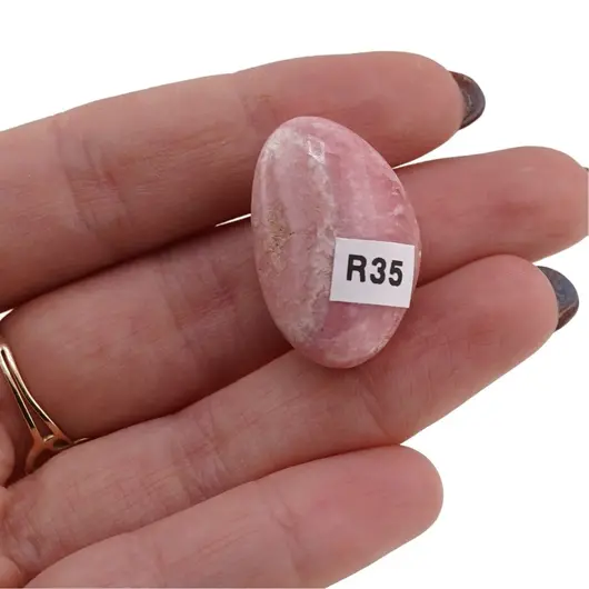 Rodocrozit rulat, cristal natural unicat, R35, imagine 2