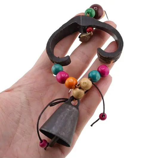 Amuleta potcoava naturala pentru protectia casei, 25cm, imagine 3