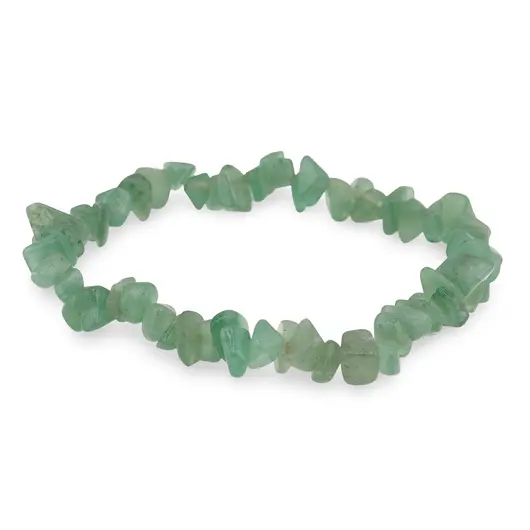 Bratara pe elastic Aventurin pietre chips, 5-10mm, imagine 2