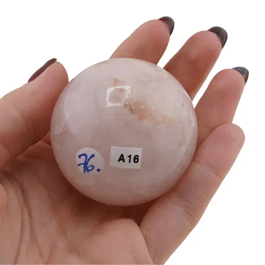 Cuart roz, sfera naturala unicat, A16, imagine 2