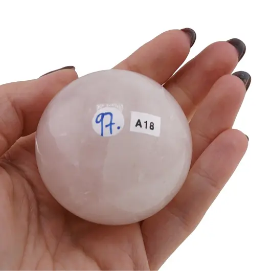 Cuart roz, sfera naturala unicat, A18, imagine 2