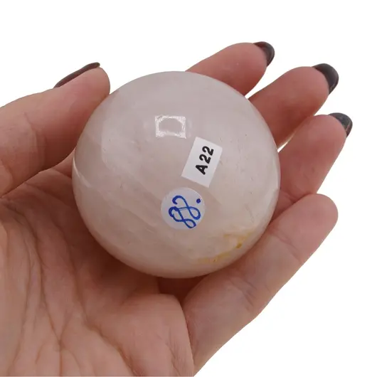 Cuart roz, sfera naturala unicat, A22, imagine 2
