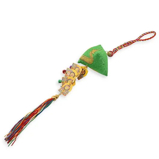 Saculet Feng Shui pentru prosperitate, verde