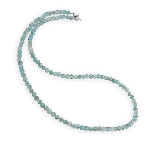Set colier si bratara Apatit sfere, 4mm, imagine 2