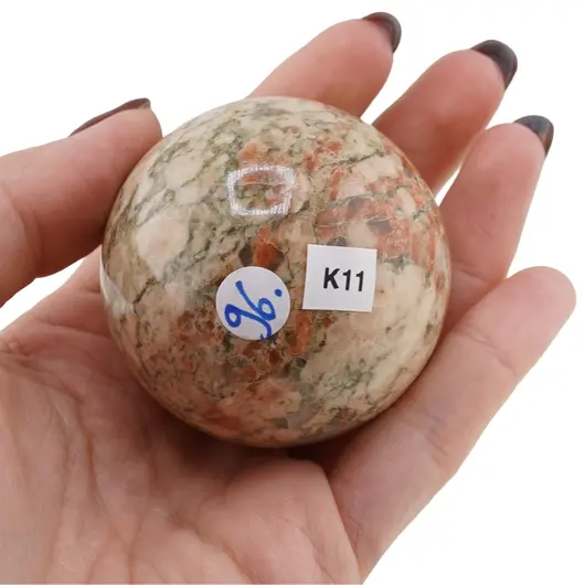 Unakit, sfera naturala unicat, K11, imagine 2