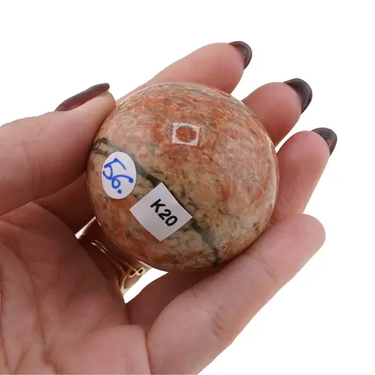 Unakit, sfera naturala unicat, K20, imagine 2