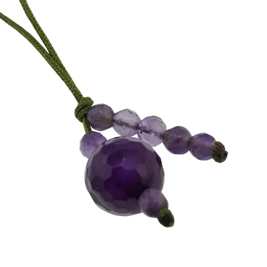 Accesoriu cu pietre semipretioase Agat mov sfera 10mm si Ametist 4-5mm, imagine 3