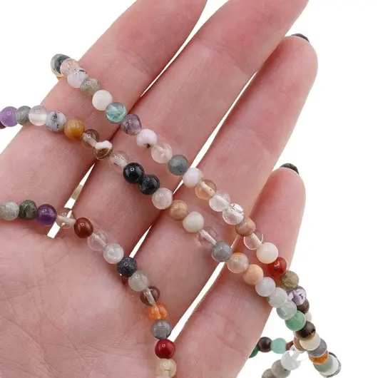 Colier Mix cristale sfere 4mm, imagine 3