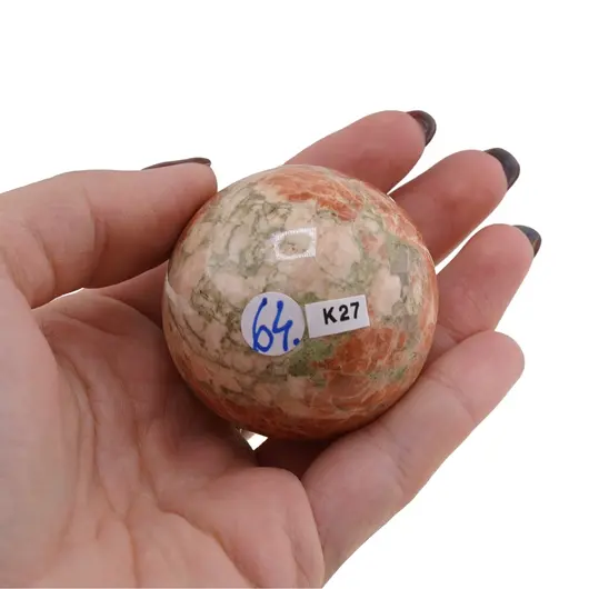 Unakit, sfera naturala unicat, K27, imagine 2