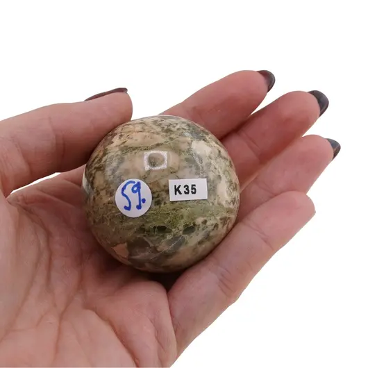 Unakit, sfera naturala unicat, K35, imagine 2
