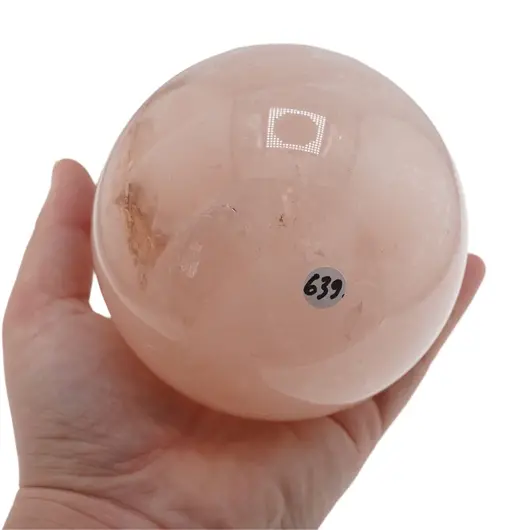 Cuart roz, sfera naturala unicat, M102, imagine 2