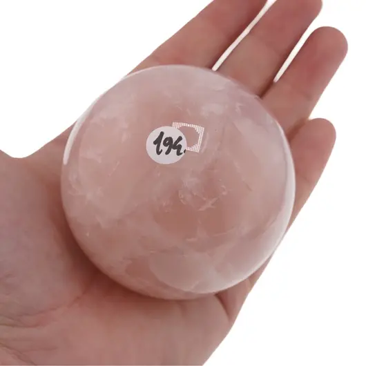 Cuart roz, sfera naturala unicat, M34, imagine 2