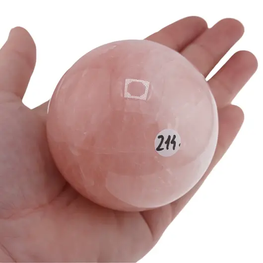 Cuart roz, sfera naturala unicat, M36, imagine 2