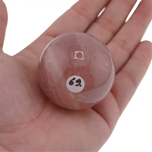 Cuart roz, sfera naturala unicat, M40, imagine 2