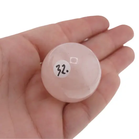 Cuart roz, sfera naturala unicat, M49, imagine 2