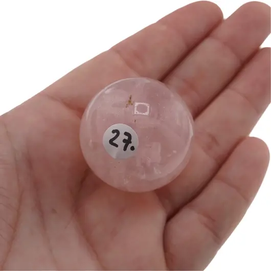 Cuart roz, sfera naturala unicat, M55, imagine 2