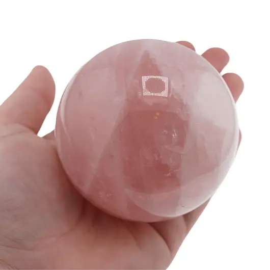 Cuart roz, sfera naturala unicat, M58, imagine 2