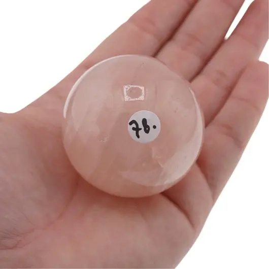 Cuart roz, sfera naturala unicat, M88, imagine 2