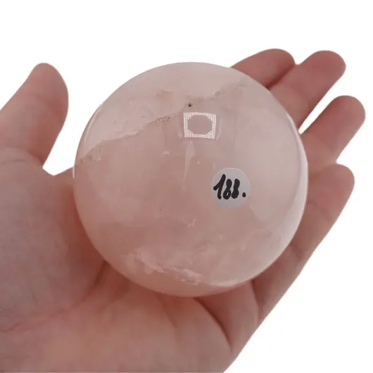 Cuart roz, sfera naturala unicat, M89, imagine 2
