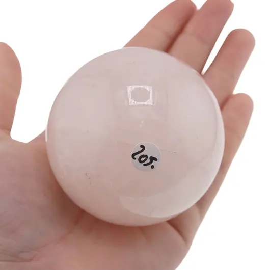 Cuart roz, sfera naturala unicat, M90, imagine 2