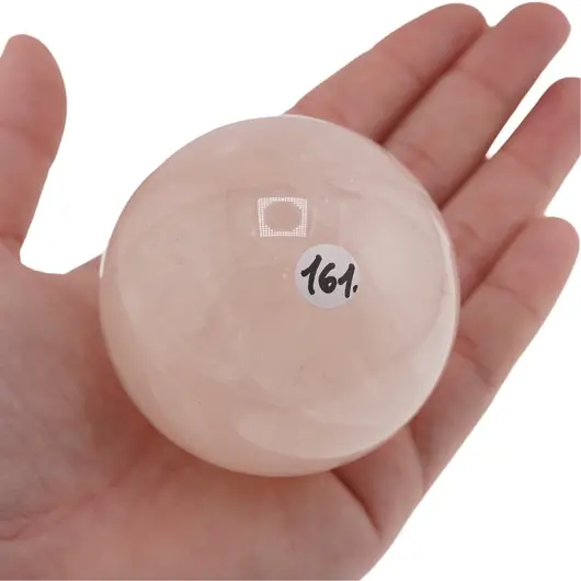 Cuart roz, sfera naturala unicat, M95, imagine 2