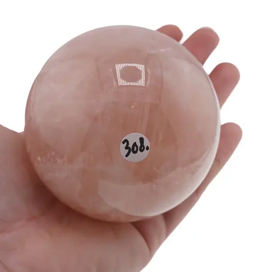 Cuart roz, sfera naturala unicat, M97, imagine 2