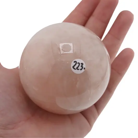 Cuart roz, sfera naturala unicat, M98, imagine 2
