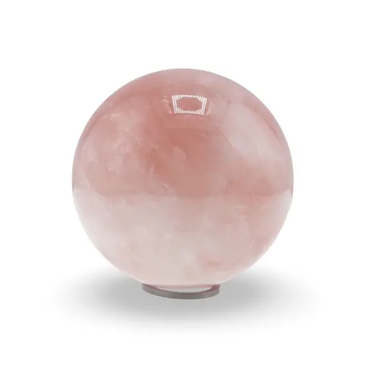 Cuart roz, sfera naturala unicat, M20