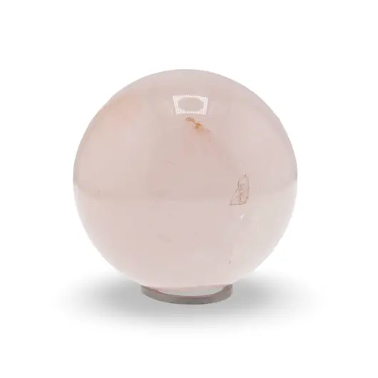 Cuart roz, sfera naturala unicat, M8
