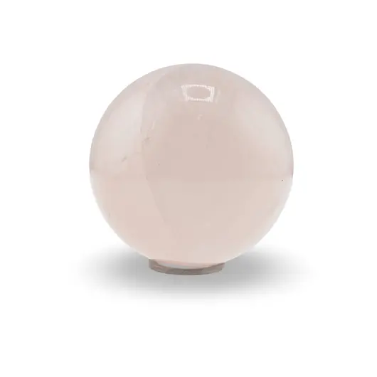 Cuart roz, sfera naturala unicat, M95