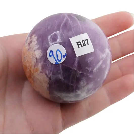 Lepidolit, sfera unicat, R27, imagine 2