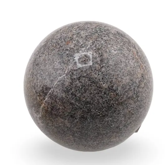 Rubin in fucsit, sfera unicat, H2