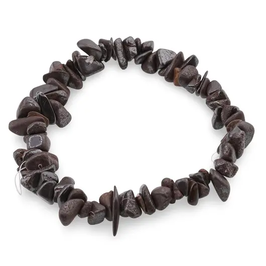 Bratara pe elastic cu pietre chips Hematit