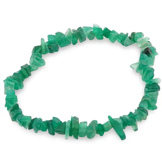 Bratara pe elastic cu pietre chips Onix verde
