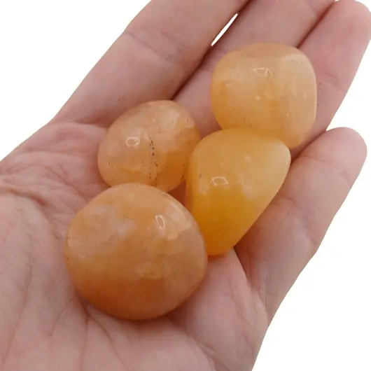 Calcit galben cristal rulat, 15-18g, imagine 4