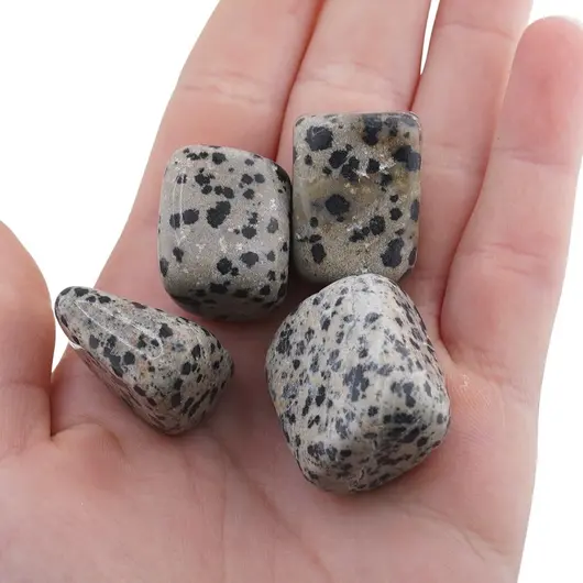 Jasp dalmatian cristal rulat, 12-15g, imagine 4