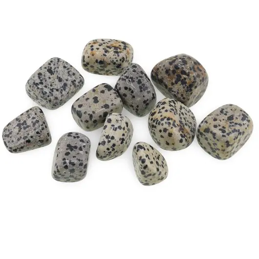 Jasp dalmatian cristal rulat, 12-15g