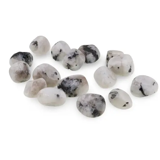 Piatra lunii cu turmalina cristal rulat, 15-20g, imagine 3