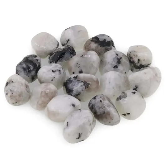 Piatra lunii cu turmalina cristal rulat, 15-20g