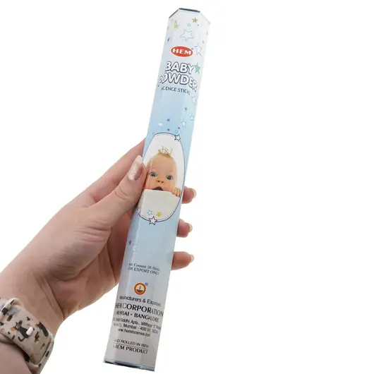 Betisoare parfumate HEM Baby Powder 20 buc, imagine 3