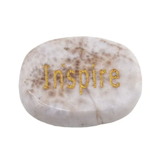 Cristal slefuit Scolecit cu afirmatie gravata -  Inspire