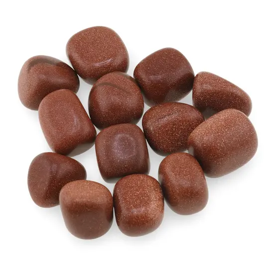 Goldstone maro cristal rulat, 12-16g
