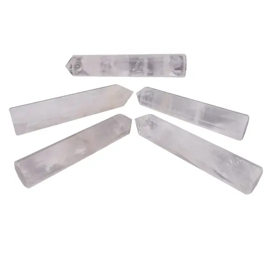 Turn / Obelisc cu opt fatete din Cristal de stanca, 70-90g, imagine 2