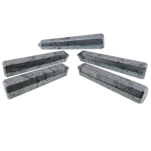 Turn / Obelisc cu opt fatete din Hematit, 170-200g, imagine 2