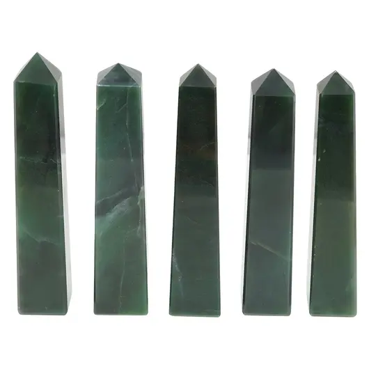Turn / Obelisc cu patru fatete din aventurin dark, 80-100g