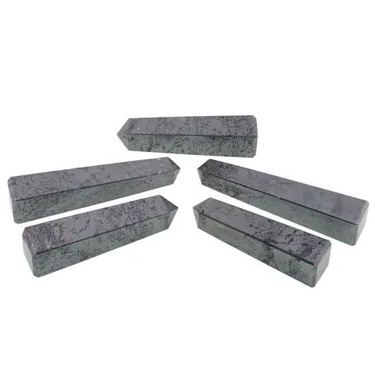 Turn / Obelisc cu patru fatete din Hematit, 100-120g, imagine 2