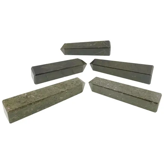 Turn / Obelisc cu patru fatete din Jasp verde, 110-130g, imagine 2