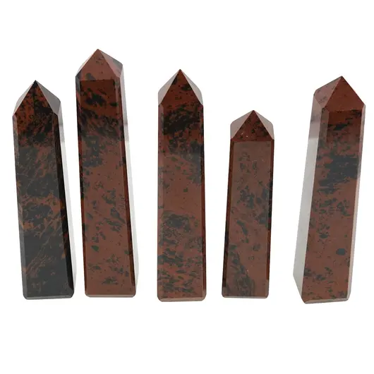 Turn / Obelisc cu patru fatete din Obsidian Mahon, 70-100g