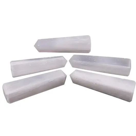 Turn / Obelisc cu patru fatete din Selenit, 90-120g, imagine 2