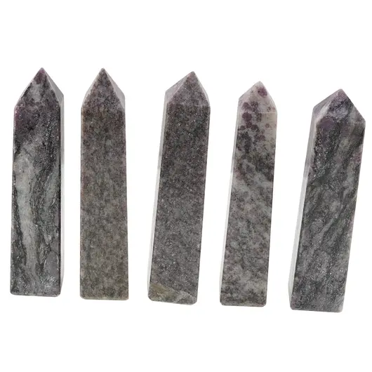 Turn / Obelisc cu patru fatete din Turmalina roz, 100-120g